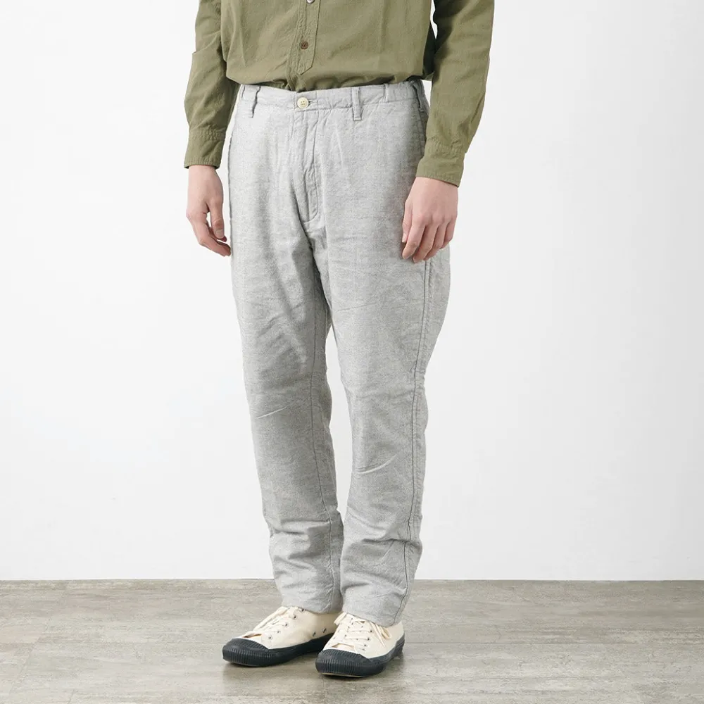 FOB FACTORY Work Pants & Chinos^/ F0513 Cotton Linen Double Wave Chambray Pants