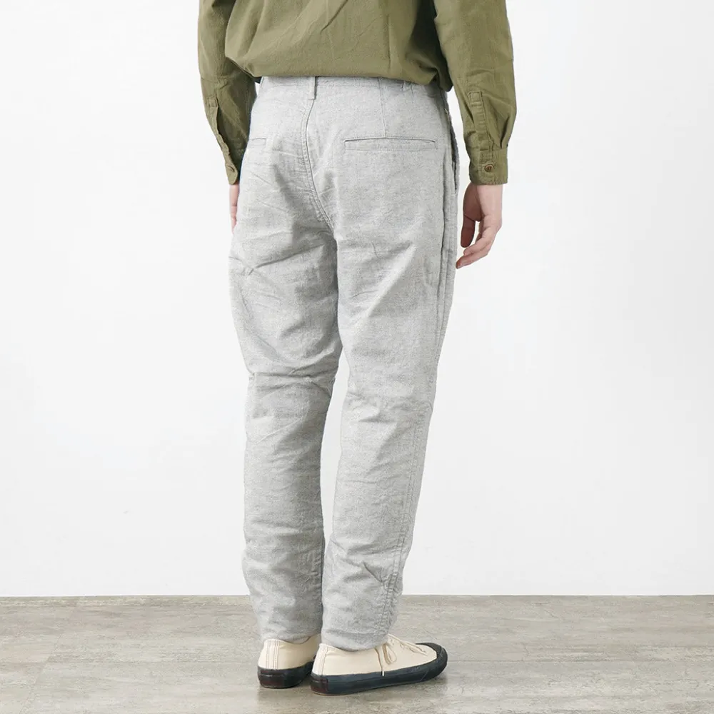FOB FACTORY Work Pants & Chinos^/ F0513 Cotton Linen Double Wave Chambray Pants