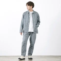 FOB FACTORY Work Pants & Chinos^/ F0513 Cotton Linen Double Wave Chambray Pants