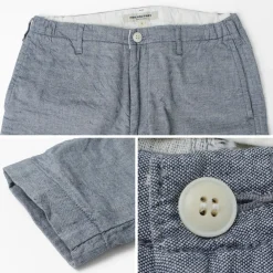 FOB FACTORY Work Pants & Chinos^/ F0513 Cotton Linen Double Wave Chambray Pants