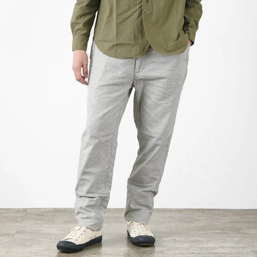 FOB FACTORY Work Pants & Chinos^/ F0513 Cotton Linen Double Wave Chambray Pants