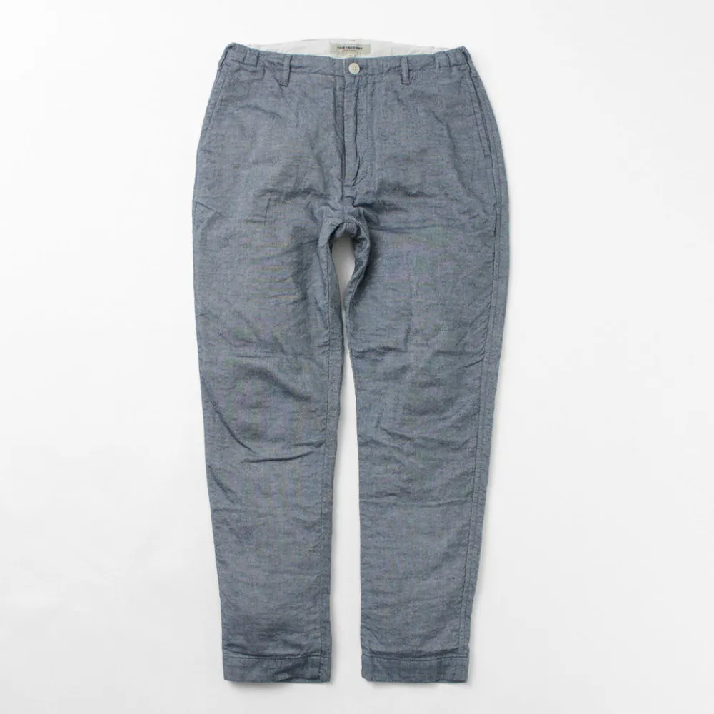 FOB FACTORY Work Pants & Chinos^/ F0513 Cotton Linen Double Wave Chambray Pants