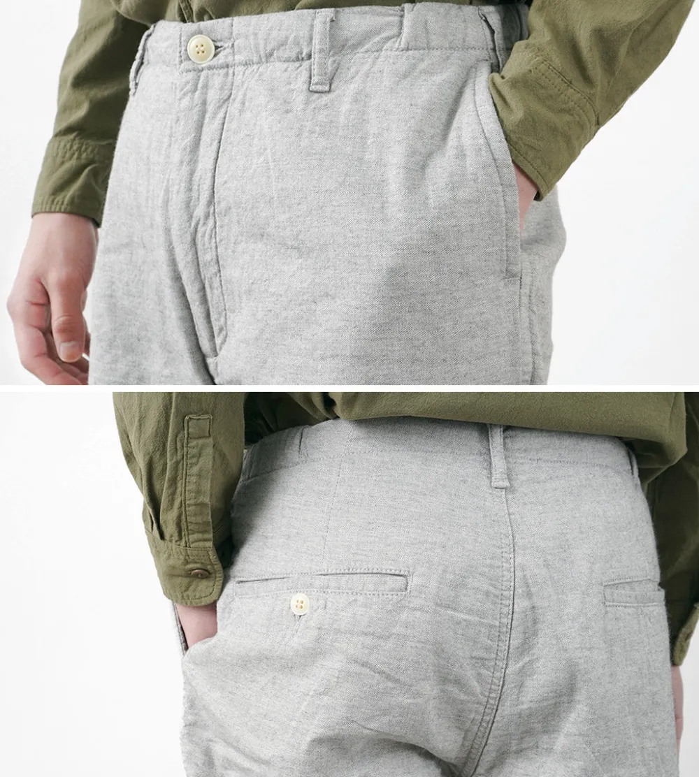 FOB FACTORY Work Pants & Chinos^/ F0513 Cotton Linen Double Wave Chambray Pants