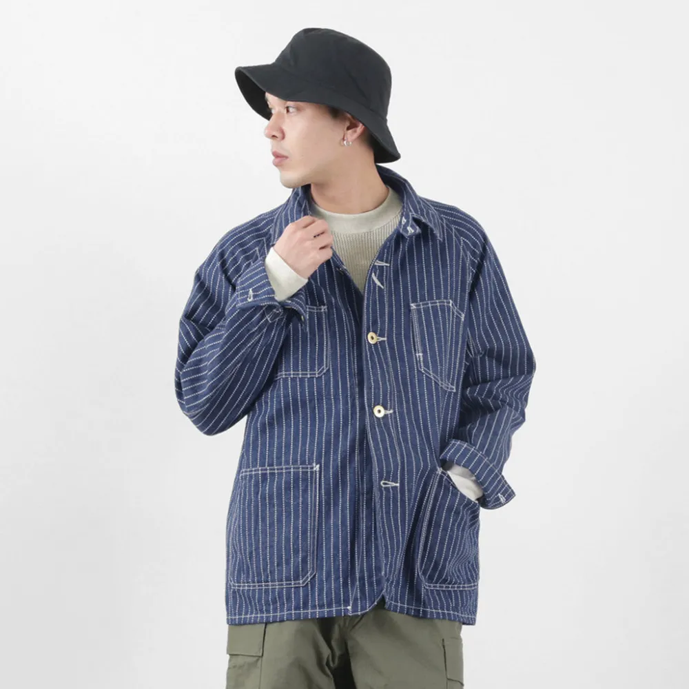 FOB FACTORY Jackets^/ F2410 Coverall wabash blue