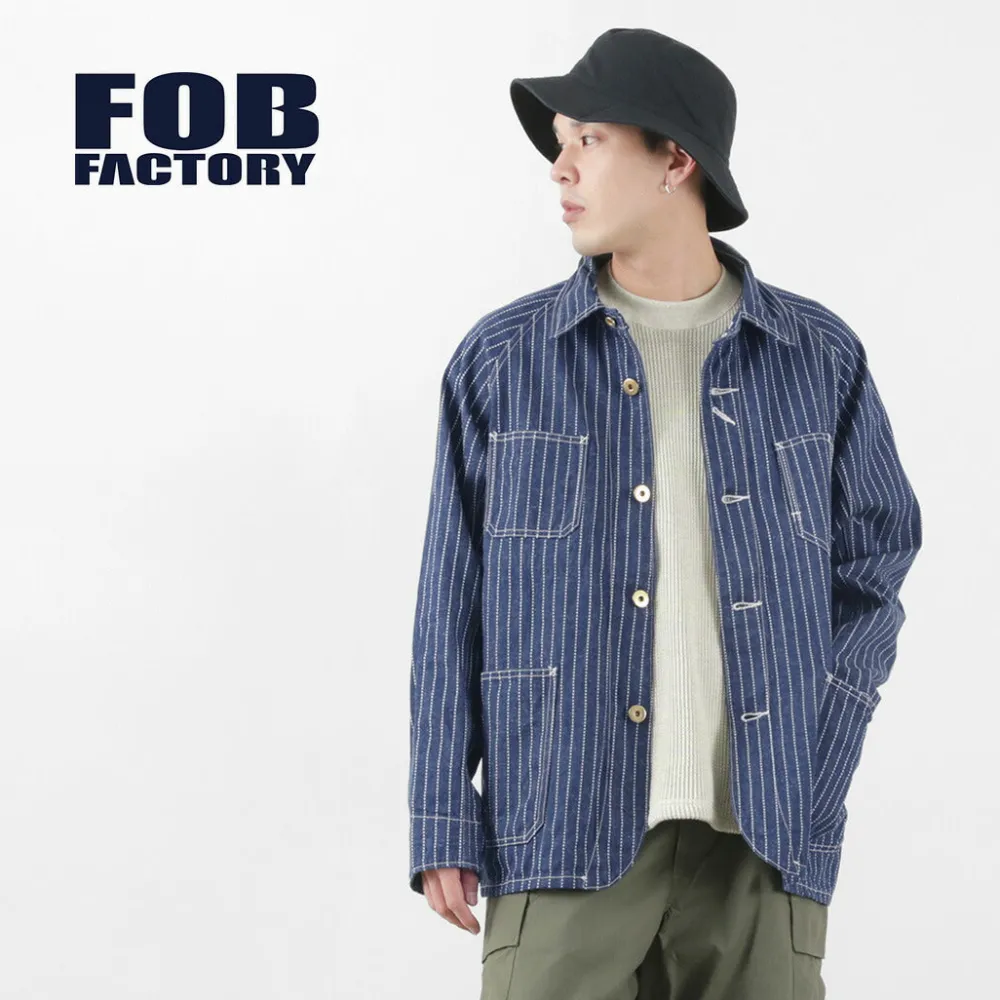 FOB FACTORY Jackets^/ F2410 Coverall wabash blue