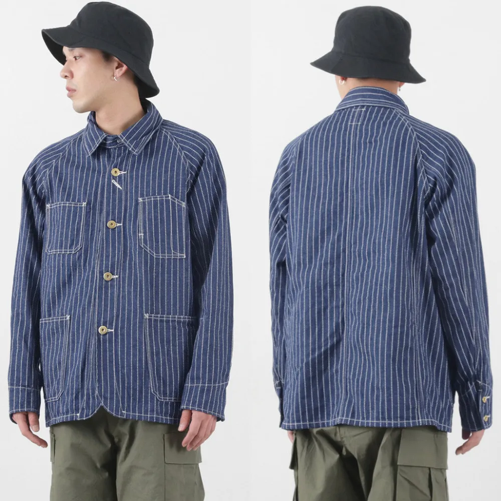 FOB FACTORY Jackets^/ F2410 Coverall wabash blue