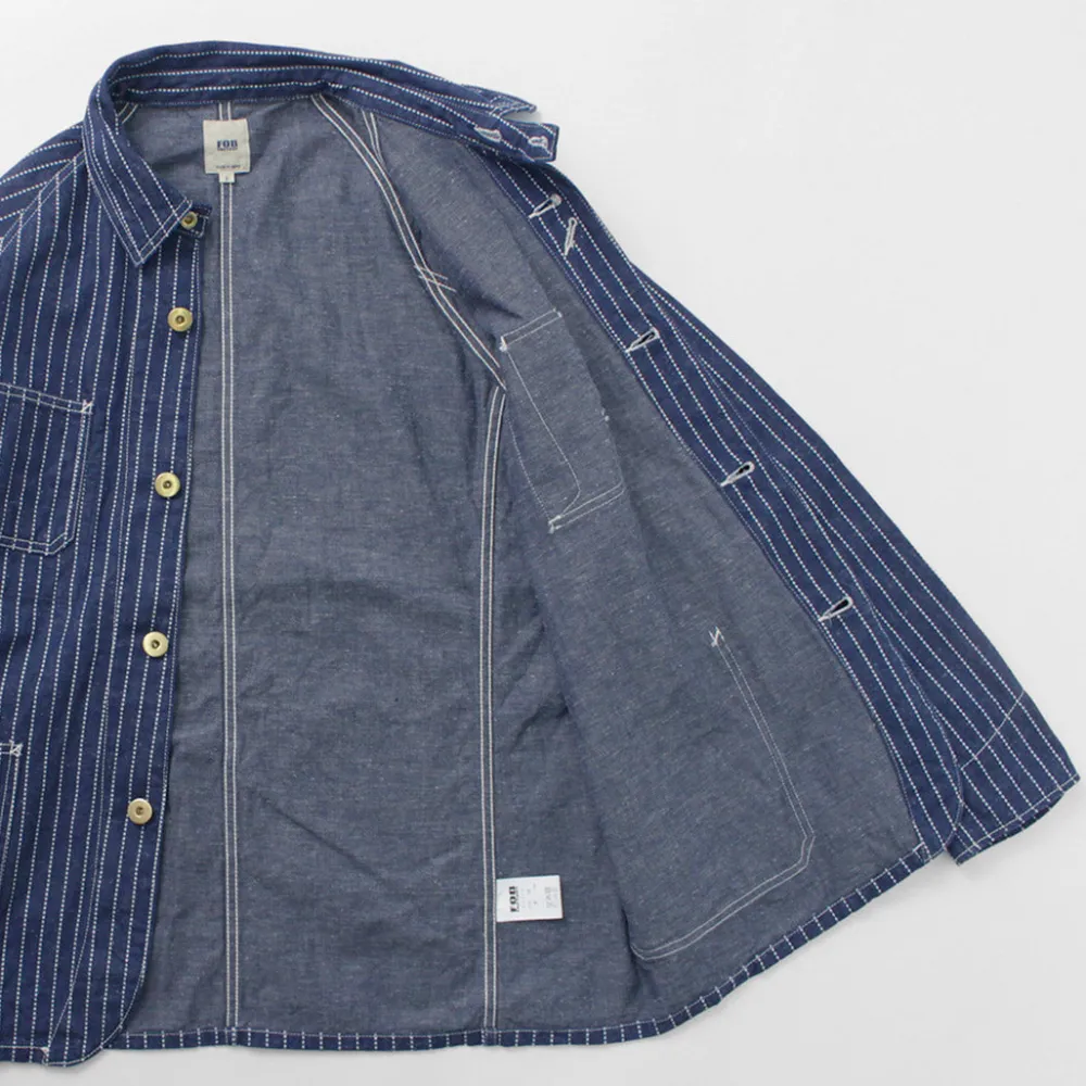 FOB FACTORY Jackets^/ F2410 Coverall wabash blue