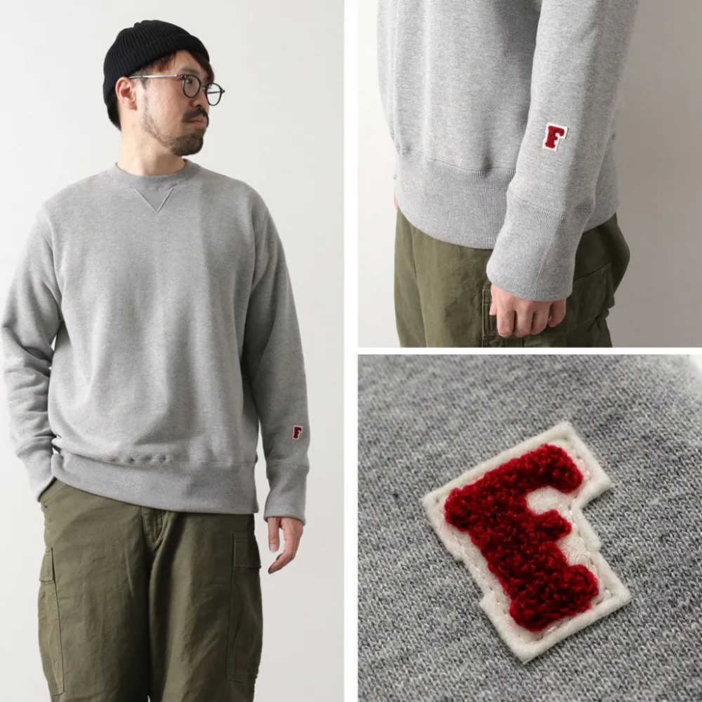 FOB FACTORY Sweatshirts^/ F7098 Crewneck Sweatshirt lightgrey