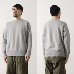 FOB FACTORY Sweatshirts^/ F7098 Crewneck Sweatshirt lightgrey