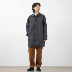 FOB FACTORY Coats^/ F2437 Denim bask coat one-wash
