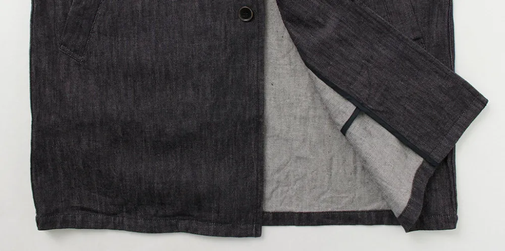 FOB FACTORY Coats^/ F2437 Denim bask coat one-wash