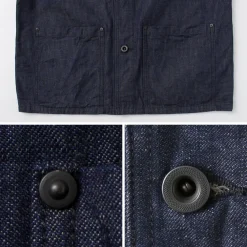 FOB FACTORY Jackets^/ F2447 Denim Coverall one-wash