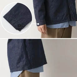 FOB FACTORY Jackets^/ F2447 Denim Coverall one-wash