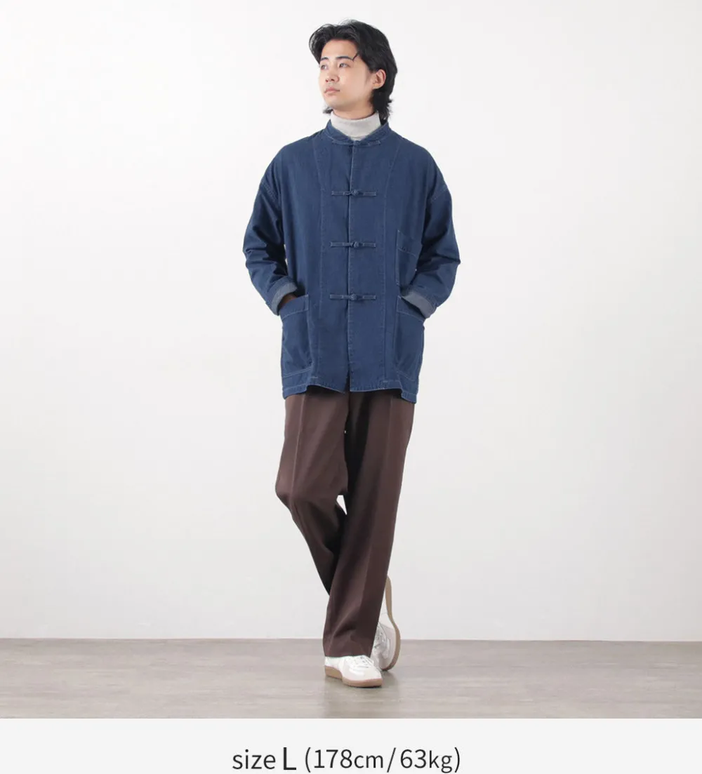 FOB FACTORY Jackets^/ F2435 kung fu jacket denim