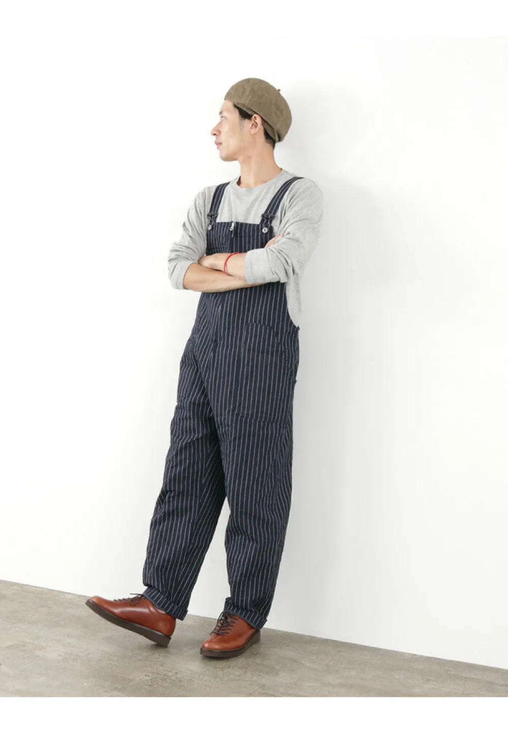 FOB FACTORY Trousers^/ F0479 Denim overalls wabash
