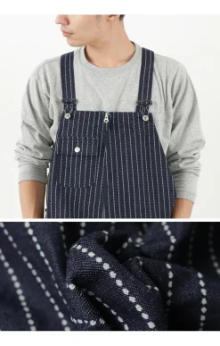 FOB FACTORY Trousers^/ F0479 Denim overalls wabash