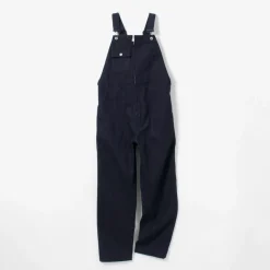 FOB FACTORY Trousers^/ F0517 Denim overalls one wash dark-indigo
