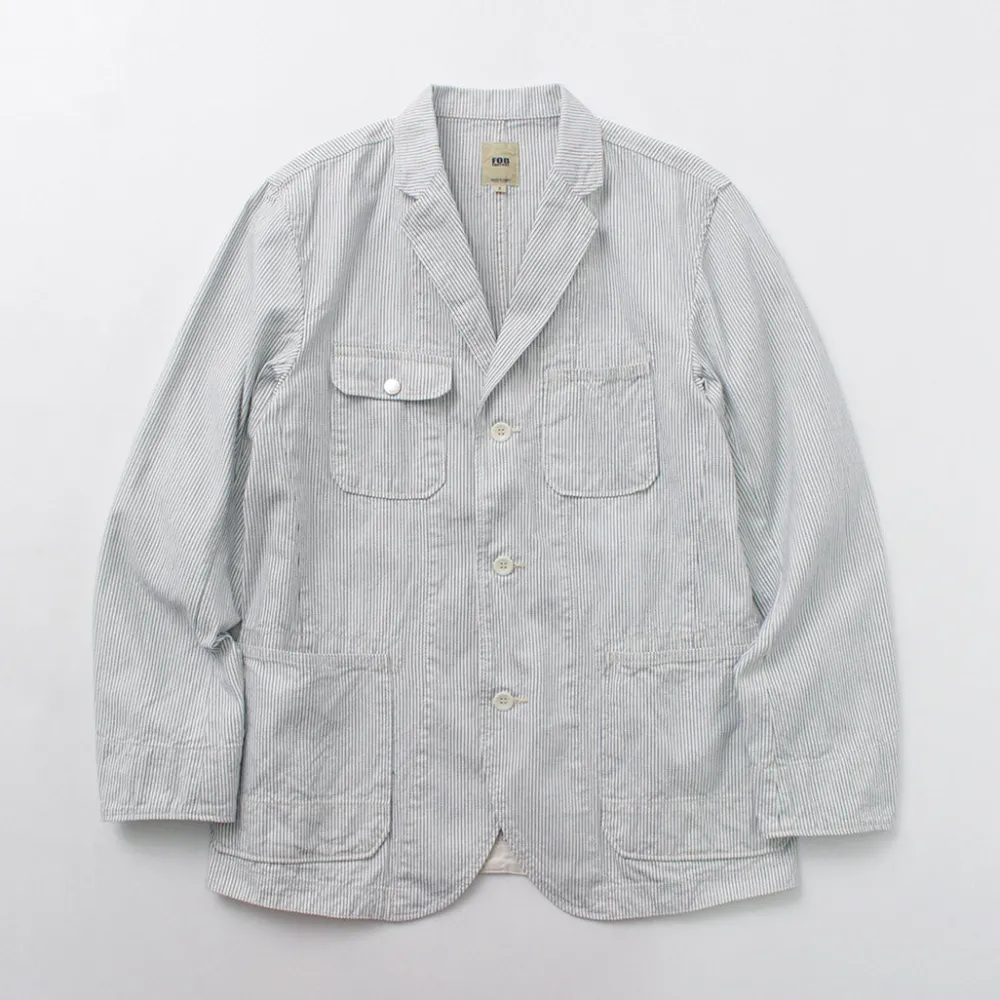 FOB FACTORY Jackets^/ F2440 Engineer Cord Lane Jacket white