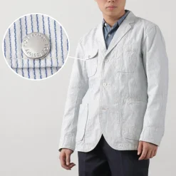 FOB FACTORY Jackets^/ F2440 Engineer Cord Lane Jacket white
