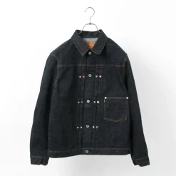 FOB FACTORY Jackets^/ F2432 F165 Selvage 14.75oz garage denim one-wash