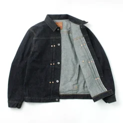 FOB FACTORY Jackets^/ F2432 F165 Selvage 14.75oz garage denim one-wash