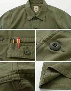 FOB FACTORY Jackets^/ F2362 Fatigue jacket olive