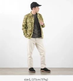FOB FACTORY Jackets^/ F2362 Fatigue shirt jacket camo