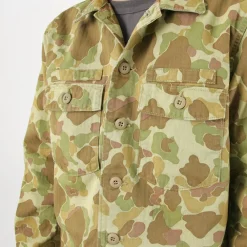 FOB FACTORY Jackets^/ F2362 Fatigue shirt jacket camo