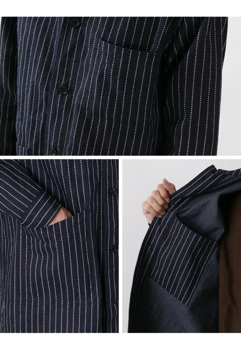 FOB FACTORY Coats^/ F2408 French Denim Coat / Wovash wabash