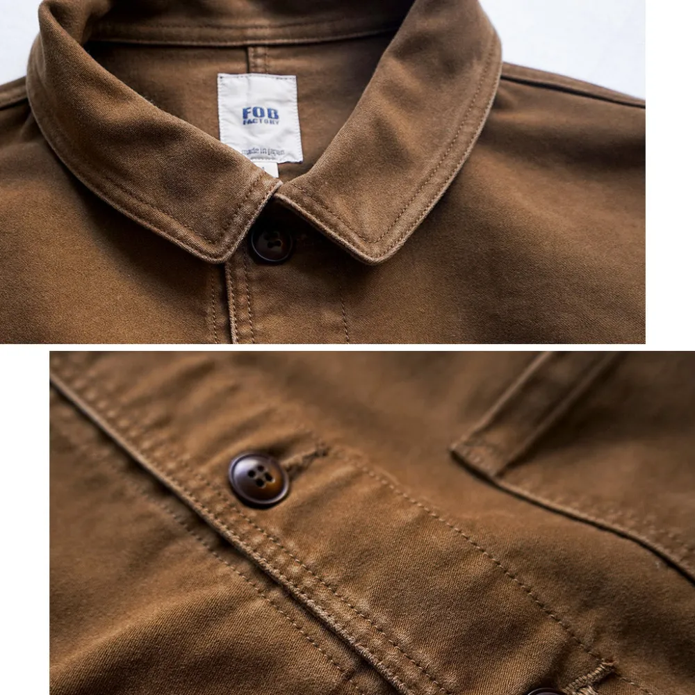 FOB FACTORY Jackets^/ F2373 French Moleskin Jacket