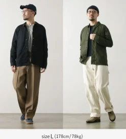 FOB FACTORY Jackets^/ F2394 French shirt jacket