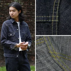 FOB FACTORY Jackets^/ F2378 G3 selvage denim 2ND jacket one-wash