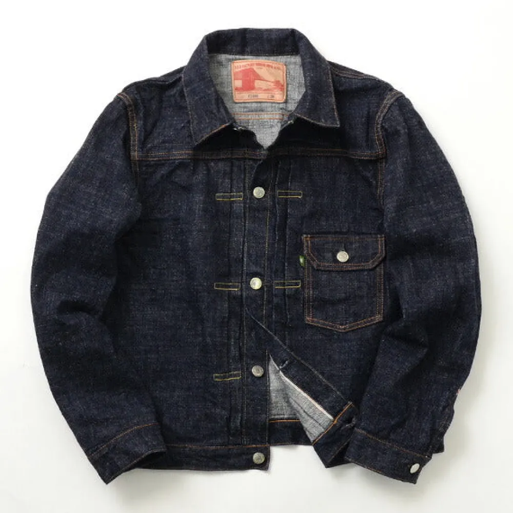 FOB FACTORY Jackets^/ F2400 G3 Selvage Denim 1st -type Jacket one-wash