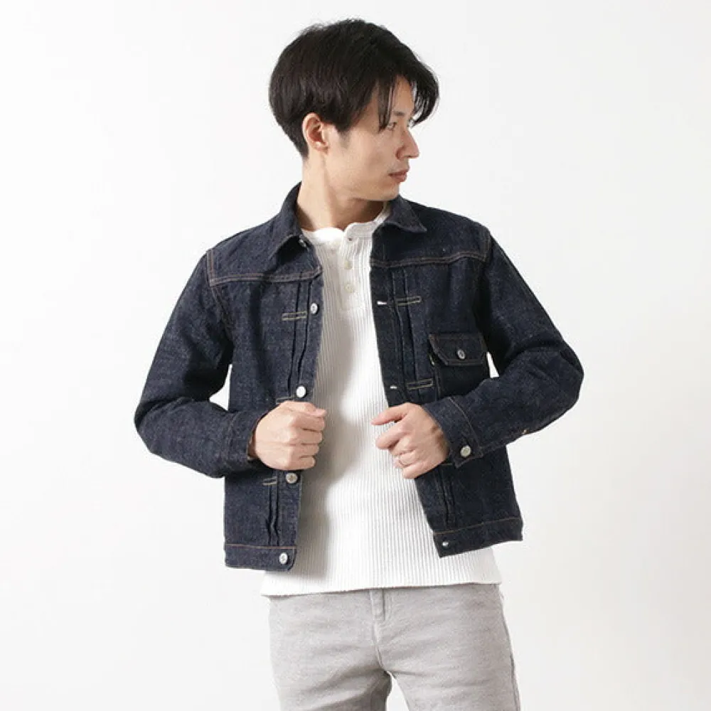 FOB FACTORY Jackets^/ F2400 G3 Selvage Denim 1st -type Jacket one-wash