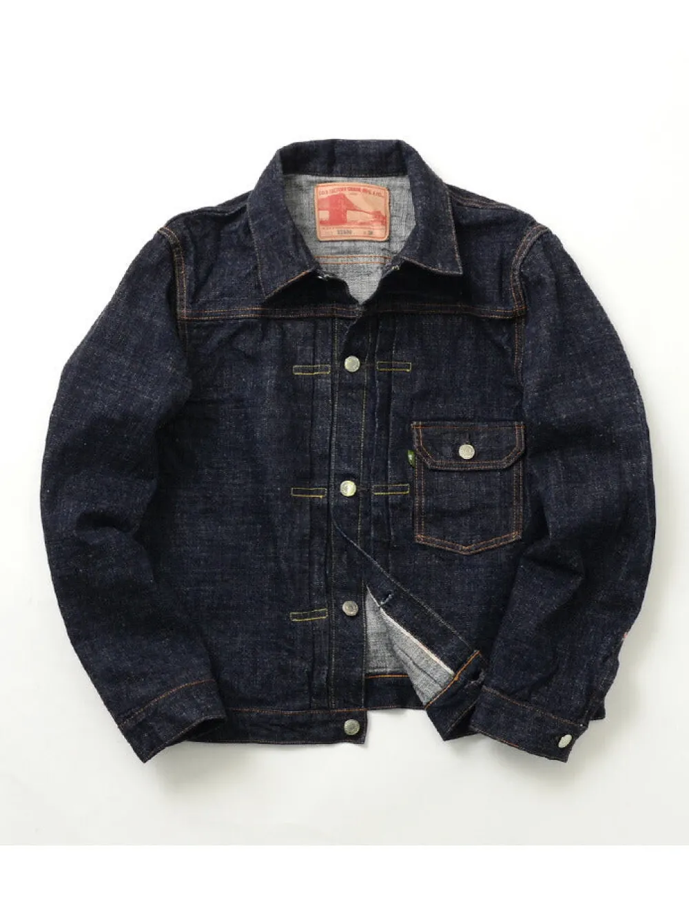 FOB FACTORY Jackets^/ F2400 G3 Selvage Denim 1st -type Jacket one-wash