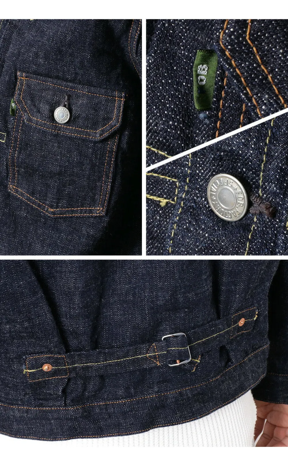 FOB FACTORY Jackets^/ F2400 G3 Selvage Denim 1st -type Jacket one-wash