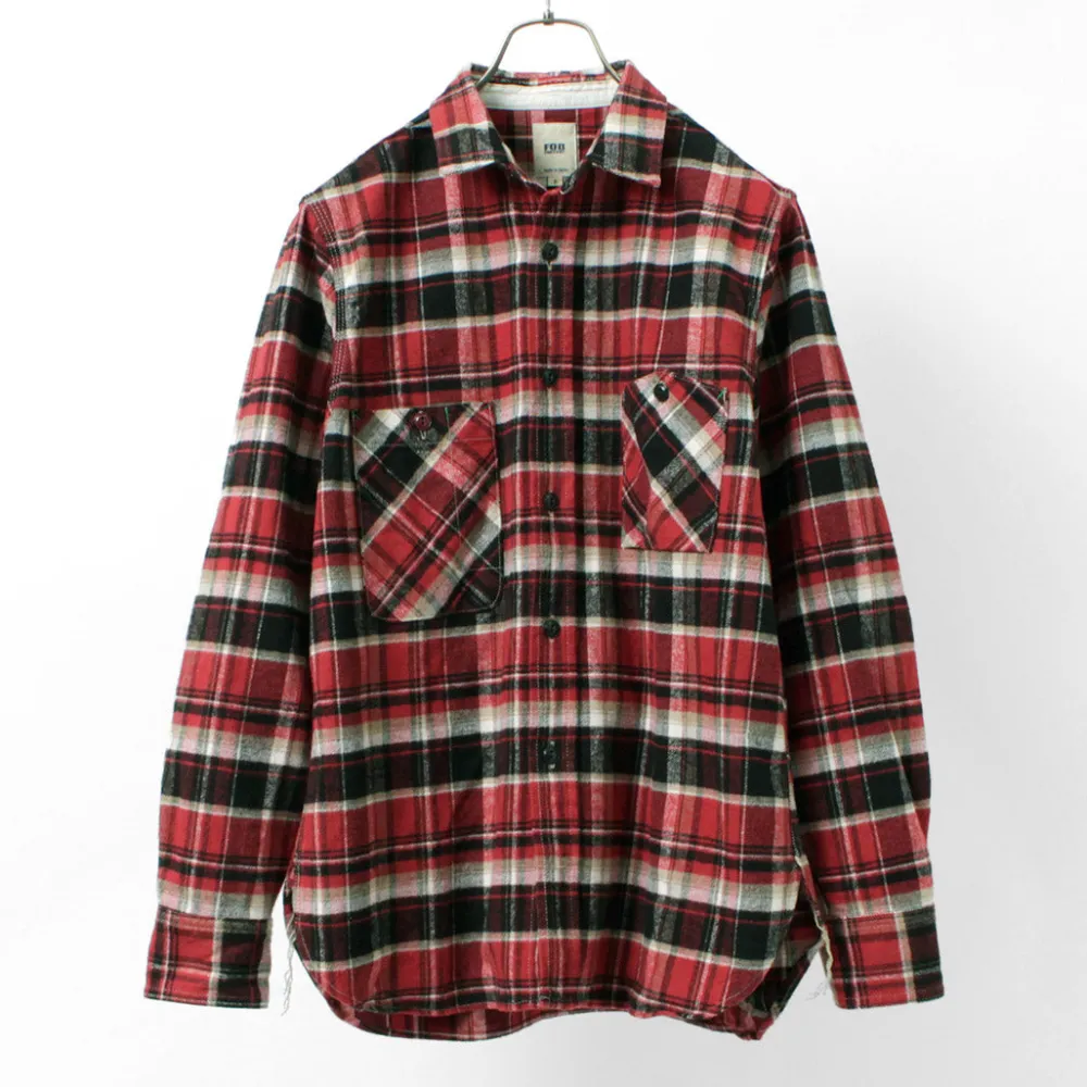 FOB FACTORY Shirts^/ F3481 HEAVY NEL WORK SHIRT