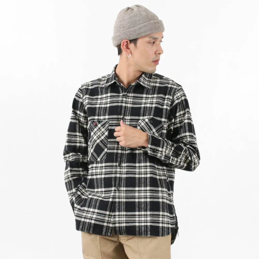 FOB FACTORY Shirts^/ F3481 HEAVY NEL WORK SHIRT