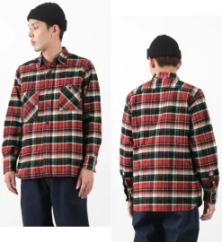 FOB FACTORY Shirts^/ F3481 HEAVY NEL WORK SHIRT