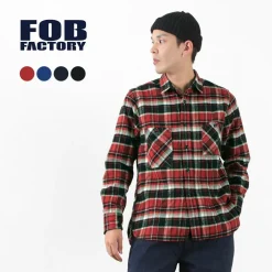 FOB FACTORY Shirts^/ F3481 HEAVY NEL WORK SHIRT