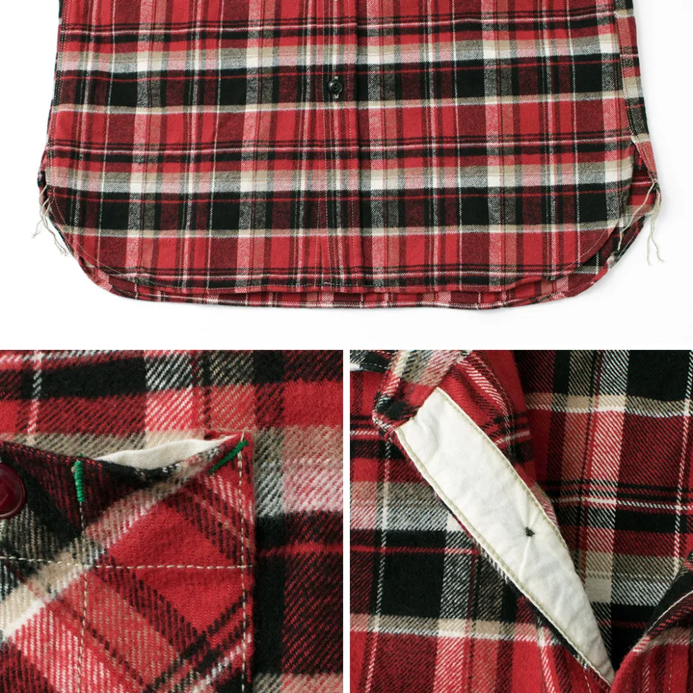 FOB FACTORY Shirts^/ F3481 HEAVY NEL WORK SHIRT
