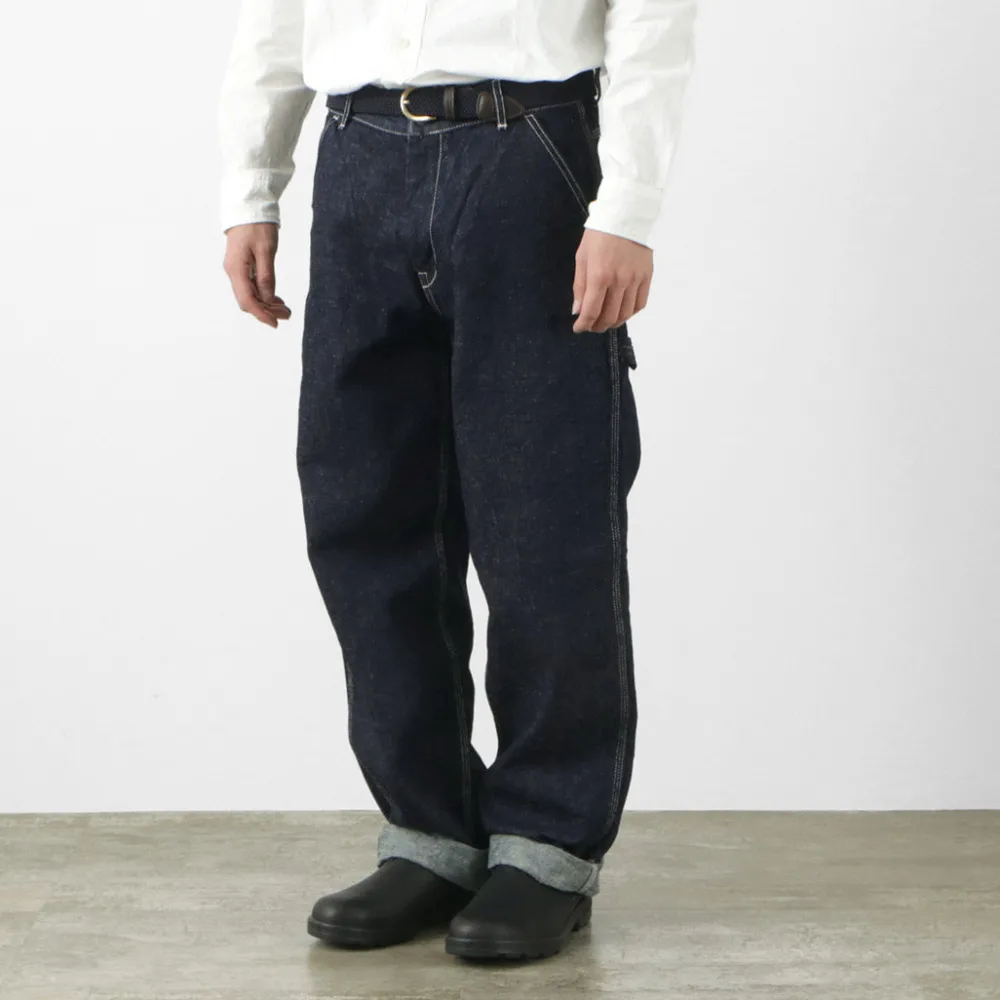 FOB FACTORY Jeans^/ F0509 Hemp denim painter pants one-wash