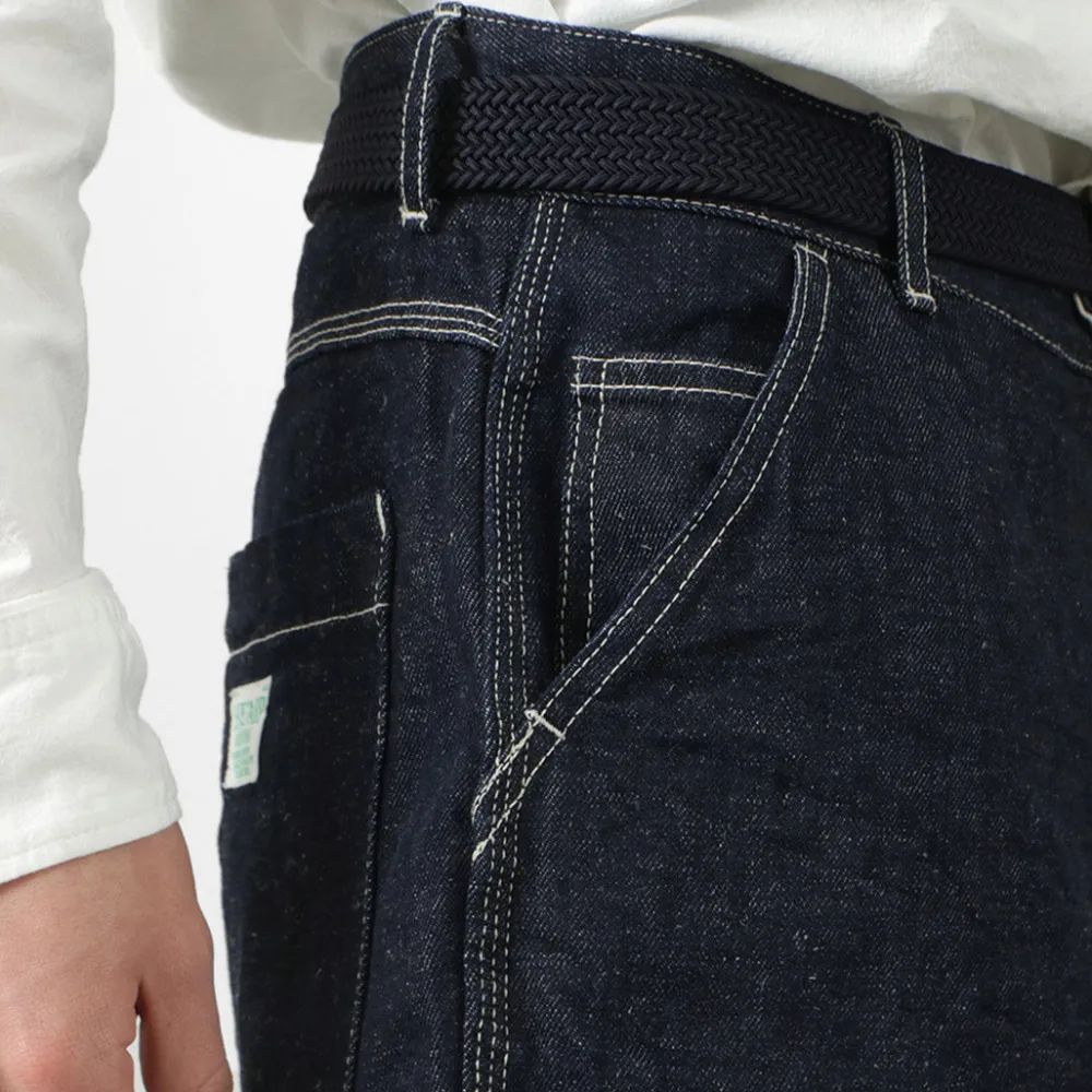 FOB FACTORY Jeans^/ F0509 Hemp denim painter pants one-wash