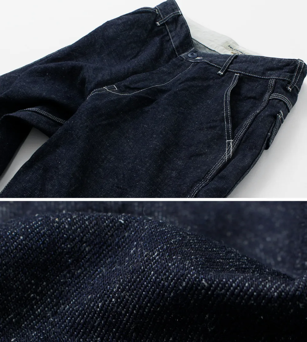 FOB FACTORY Jeans^/ F0509 Hemp denim painter pants one-wash