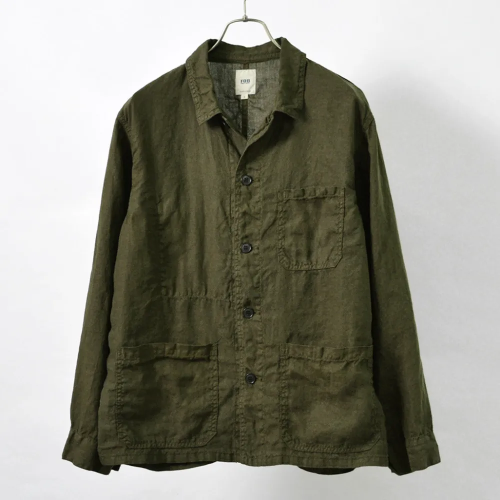 FOB FACTORY Shirts^/ F2413 Hemp shirt jacket