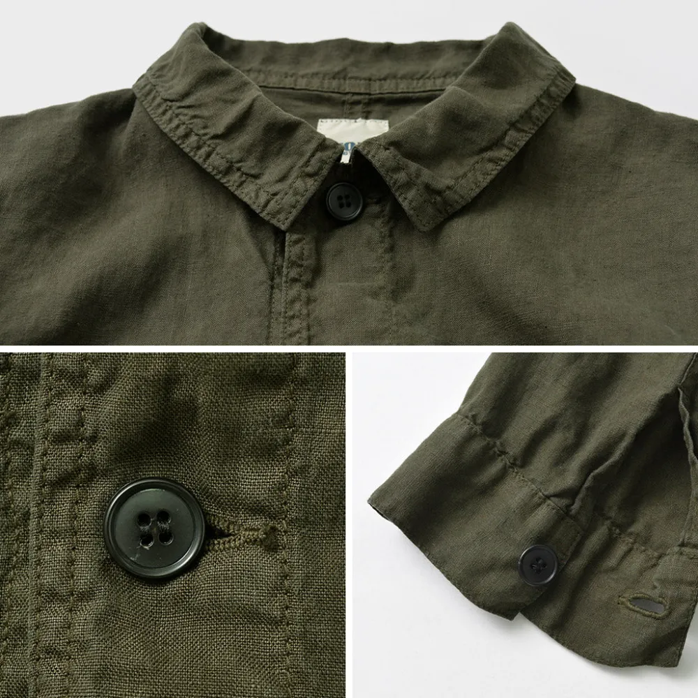 FOB FACTORY Shirts^/ F2413 Hemp shirt jacket