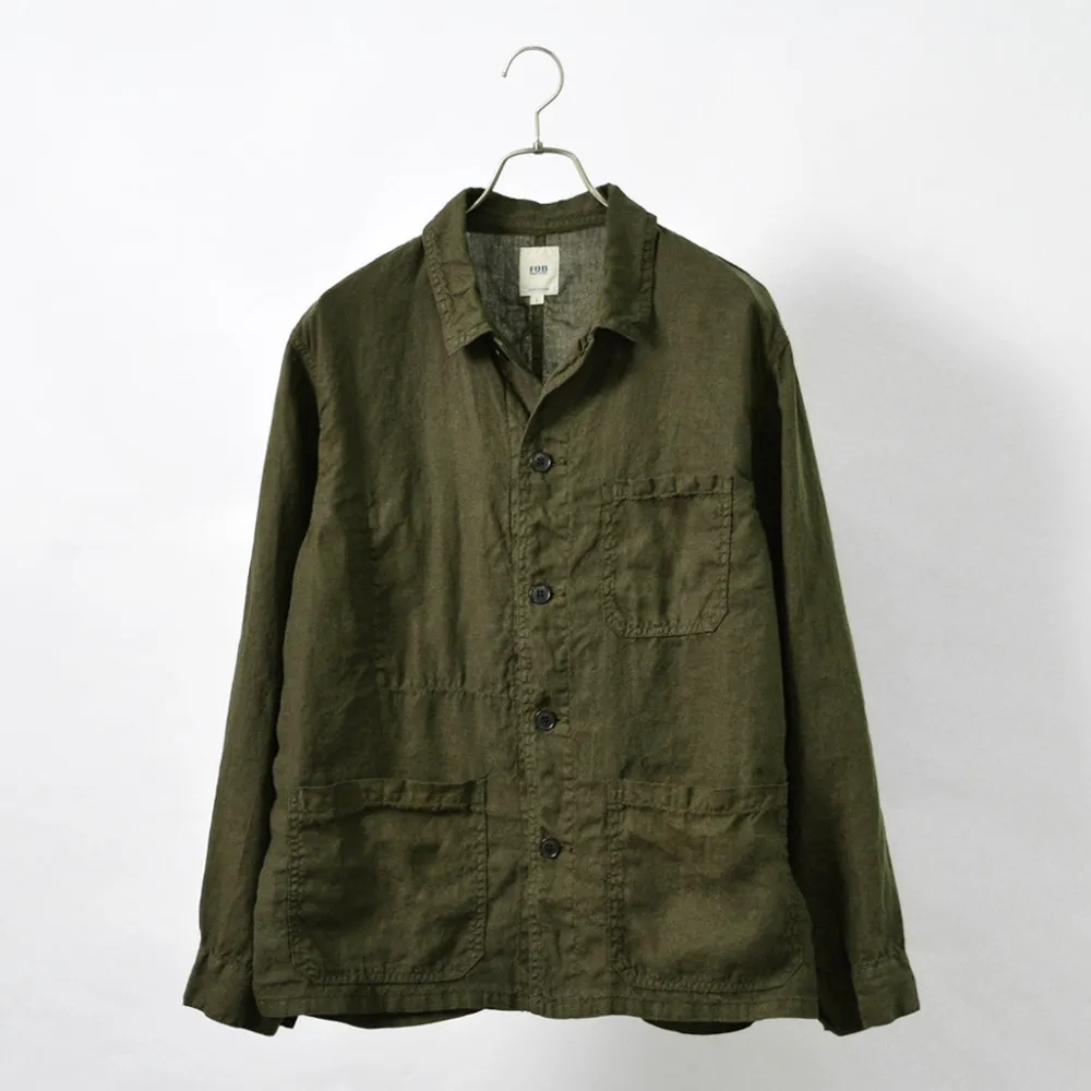 FOB FACTORY Shirts^/ F2413 Hemp shirt jacket