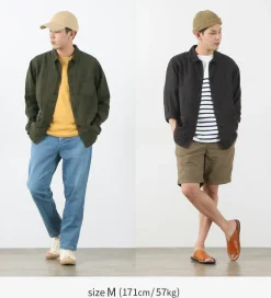 FOB FACTORY Shirts^/ F2413 Hemp shirt jacket