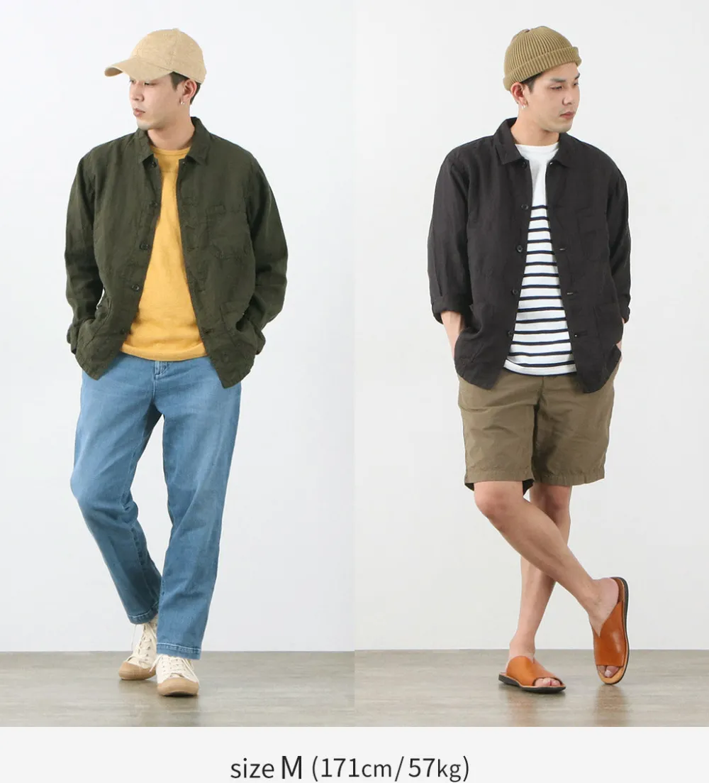 FOB FACTORY Shirts^/ F2413 Hemp shirt jacket