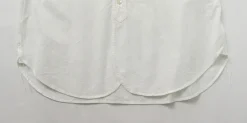 FOB FACTORY Shirts^/ F3429 Long sleeve Ox band collar shirt white